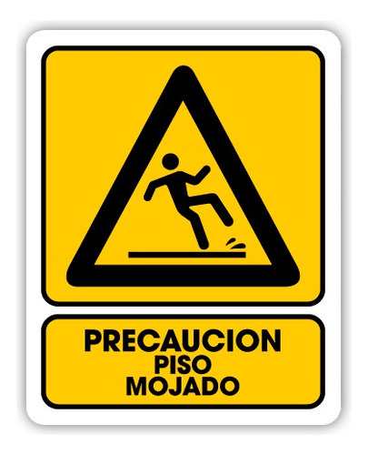 Señalamiento Precaución Piso Mojado 30x40 Seguridad