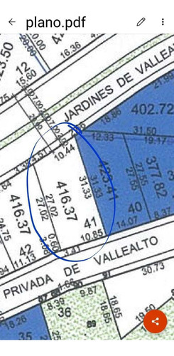 Terreno En Venta En Jardines De Valle Alto En Monterrey