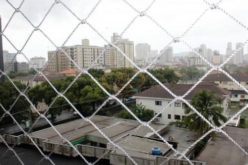 Apartamento Com 2 Dormitório(s) Localizado(a) No Bairro Vila Mathias Em Santos / Santos - 6243