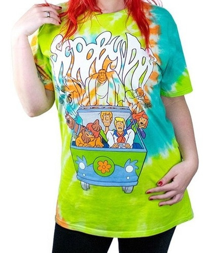 Camiseta Piticas - Scooby Doo Mistery Machine Tie Dye 