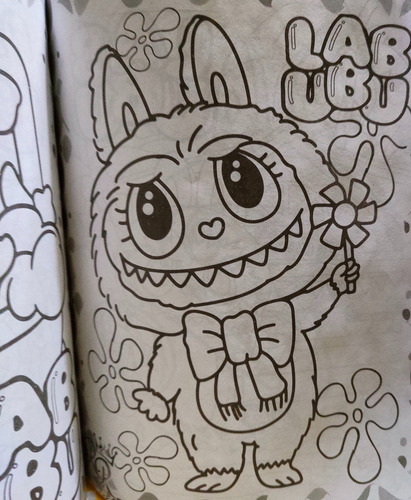 10 Libro Para Colorear Labubu + 10 Cajitas Crayones (8) :)