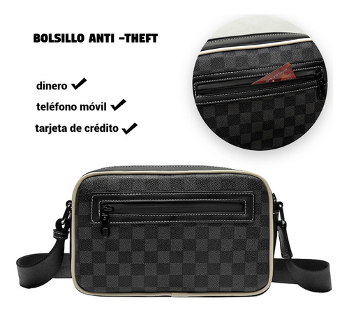 Umjofa Bolso De Hombro A Cuadros Informal De Negocios