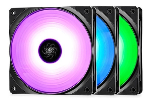 Pack De 3 Ventiladores Deepcool Rf120 Rgb 4 Pines Pwm