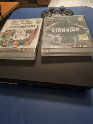 Playstation 3 Slim + 2 Juego Y 1 Control Alt Conversable (Usado)