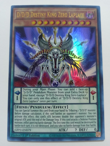 D/d/d Destiny King Zero Laplace - Ultra Rare    Gfp2