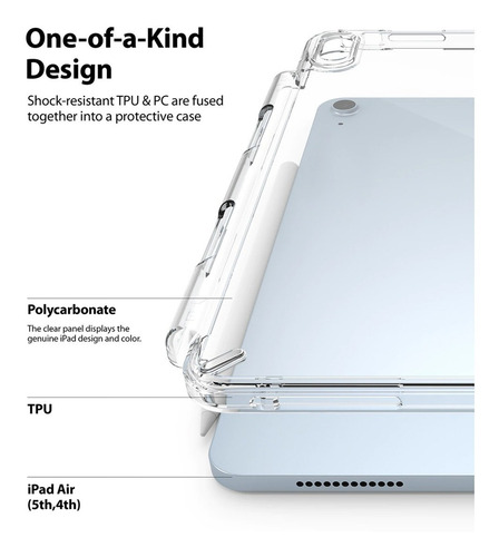 Funda Para iPad Air 4 10.9 Ringke Fusion Antigolpe Original