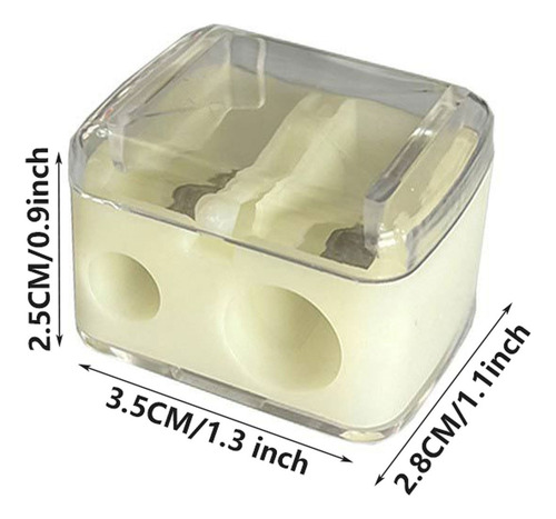 Sacapuntas 3d Con Doble Orificio Para Papelería De Oficina S