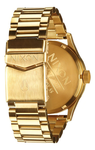 Reloj pulsera Nixon The sentry con correa de acero inoxidable color dorado