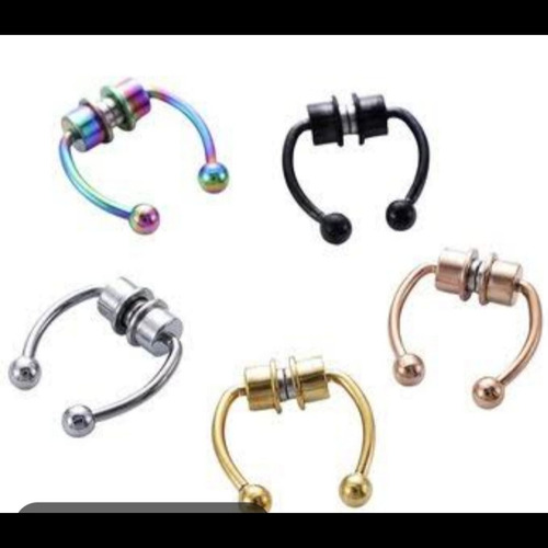 Pircing Septum Torito Imantado 2 Diseños En Uno Acero Inoxid