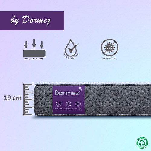 Colchón Matrimonial En Caja Dormez Memory Comfort Ergonómico