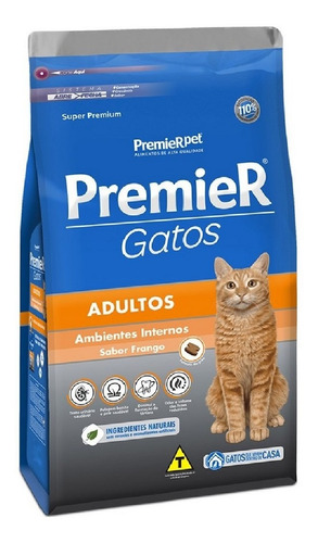 Ração Para Gatos Gato Adulto Sabor Frango 7,5kg Premier