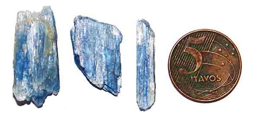 Cianita Azul Lamina Bruto Pedra Natural P 20 A 40mm Classe B