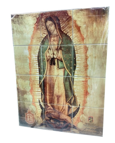 Imágen De La Virgen De Guadalupe (12 Azulejos)