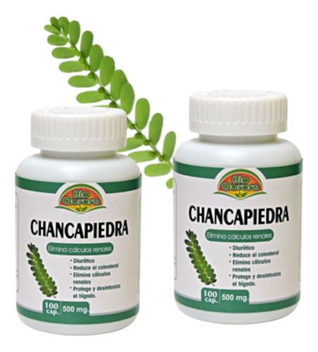 Chancapiedra Pack 2 (200 Capsulas) Con Registro Sanitario 
