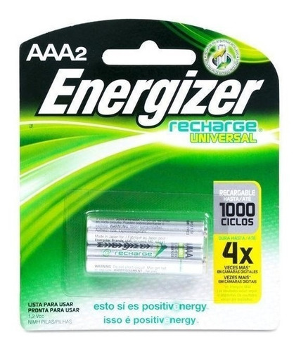 Pilas Aaa Recargables Energizer X2