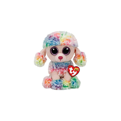 Ty 37223 Beanie Boos Rainbow Dog Reg, Pequeño.