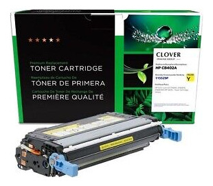 Clover Toner Cartridge For Hp Cb402a Cp4005 Yellow 11552 Nnd