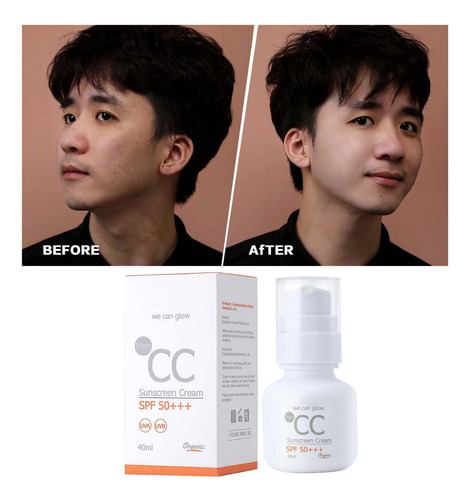Crema De Maquillaje Facial Refrescante B Para Hombre Oil Con