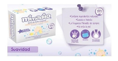 Jabón En Barra De Baño Corporal 75 Gr Mimadito Bulto (36uds)