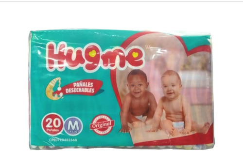 Pañales Desechables Hugme Talla M Bulto 100 