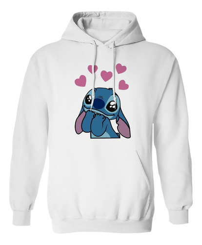 Sudadera Con Gorro Stich Corazones