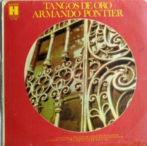 Armando Pontier  Tangos De Oro  Harmony Cbs Caminito-ojos Lp