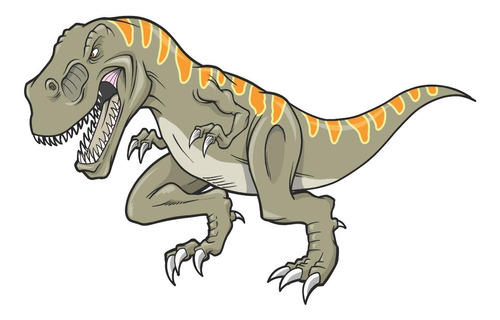 Adesivo De Parede Desenhos De Dinossauro Triceratops E Rex 
