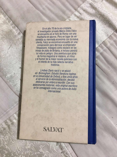 La Plata De Britania Autor Lindsey Davis Editorial Salvat (Usado)