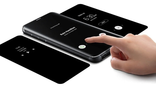Samsung Clear S-view Flip Cover Para Galaxy S9 Plus Case