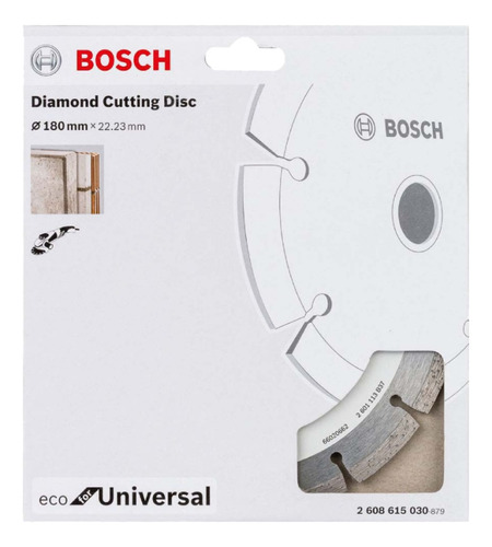 Disco De Corte 2608615030 Eco Univ 180mm Bosch Gris