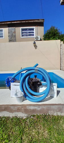 Kit Limpia Pileta Completo Bomba 1/2 Filtro Mangueras Cepil