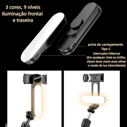 Gimbal Estabilizador Automático Para Celular Com Luz L15