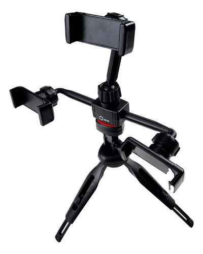 Tripé Para Celular E Tablet 3 Clips Selfie 360° Ajustável
