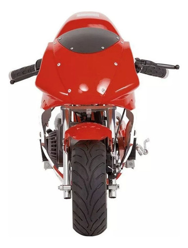 Mini Moto Infantil Gasolina 2 Tempos 49CC Speed Ninja GP Esportiva Vermelha Importway WVPR-204