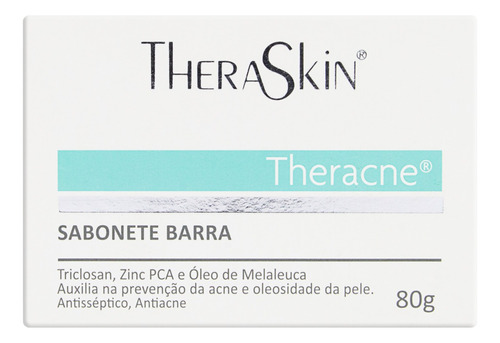 Sabonete Barra Antisséptico TheraSkin Theracne Caixa 80g