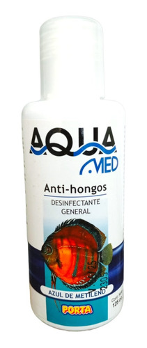 Anti Hongos Acuario Peceras Aquamed X 125ml Azul De Metileno