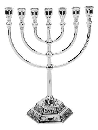 Besportble 12 Tribus De Israel 7 Ramas Candelabro Manorah Si