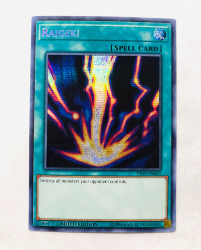 Raigeki. Secret Rare. Yugioh!