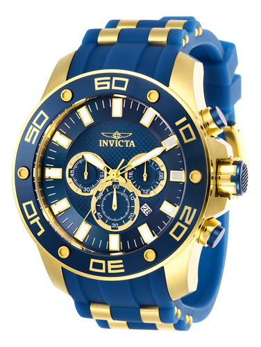 Reloj Invicta 26087 Azul Dorado Hombres