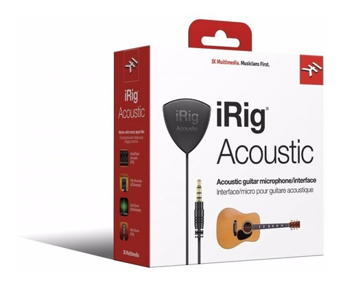 Mic Interfaz P Guitarra Acústica Ik Multimedia Irig Acoustic