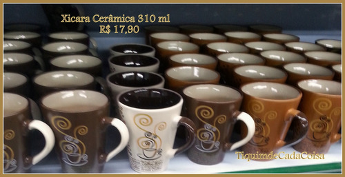 Caneca Em  Ceramica Yangzi. 310ml Kit 12 Peças Atacado