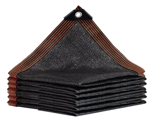 Malla De Protección Solar De Tela De Sombra Negra 4mx6m