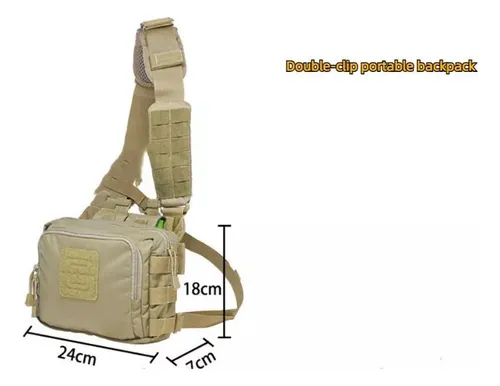 Mochila Militar Pechera Mariconera Cruzada 1 Tirante Bolso.