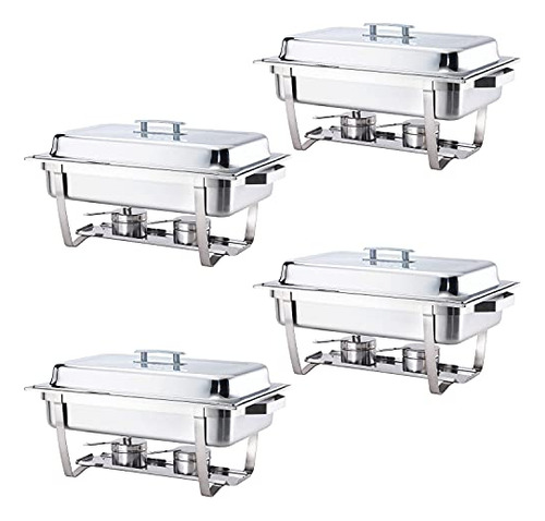 Alpha Living 70014-gray 4 Unidades 8qt Chafing Dish Alto Gra