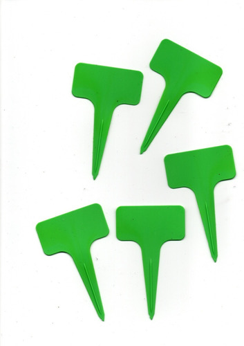 Etiqueta Para Plantas Reutilizables 100unidades Color Verde