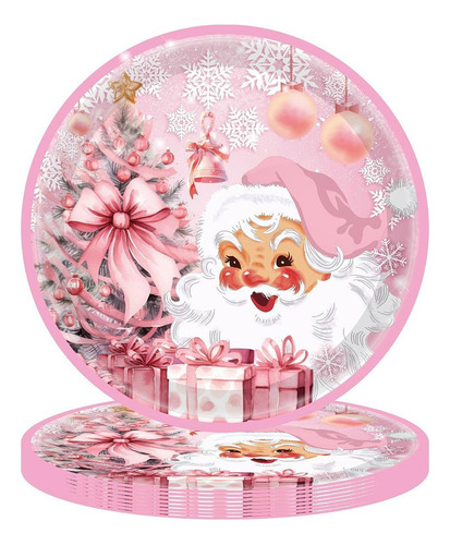 . 16 Platos Para Fiesta Navidad, Accesorio 7 Pulgadas