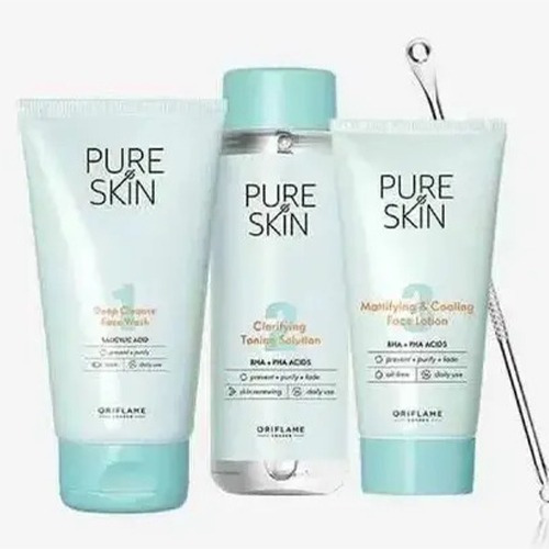 Nuevo Set Pure Skin Para Piel Grasa, 4 Piezas,  Oriflame 