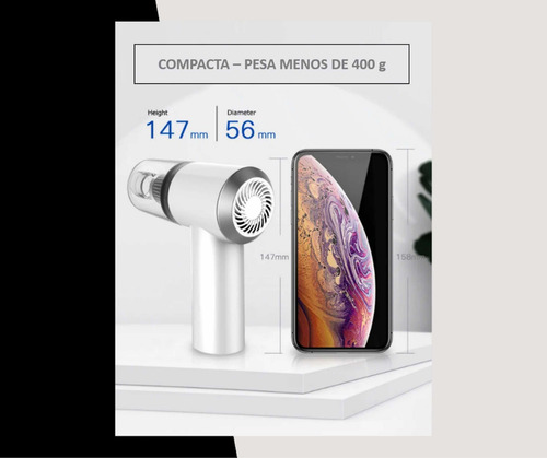 Aspiradora Inalámbrica Recargable Casa Auto Usb Portatil Pc