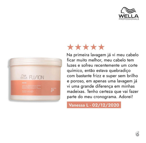 Máscara Capilar Reconstrutora Wella Fusion - 500ml