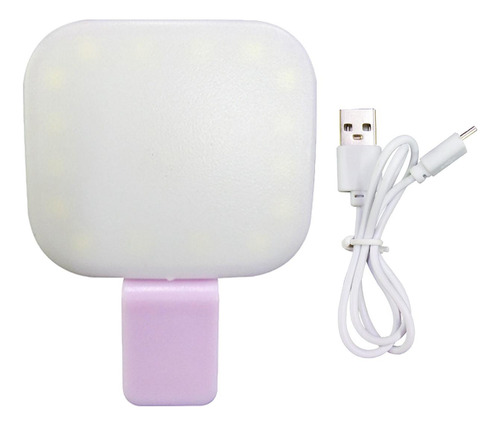 3 Luz Para Selfies, Anillo De Luz Con Clip Para Violeta